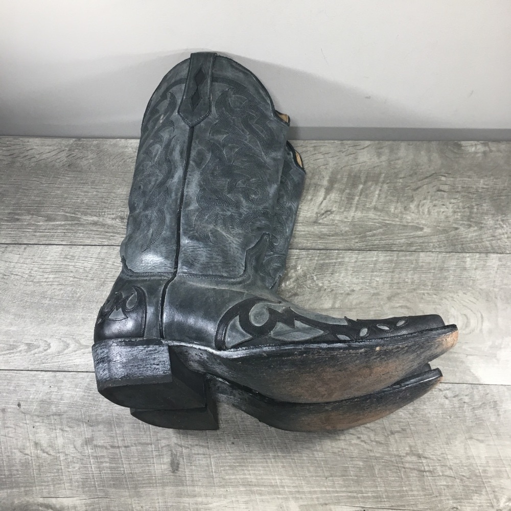 Mens MoonShine Brad Paisley Spirit Cowboy Western Distressed Leather Boots 9.5 - Picture 9 of 12